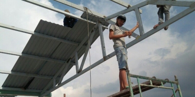 Thi công lợp mái tôn tại Tân Phong Biên Hòa